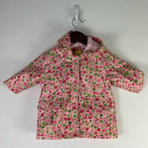 Pluie Pluie Girls Outerwear Pink Polka Dot Unlined
Raincoat Size 1/2 - Picture 2 of 9